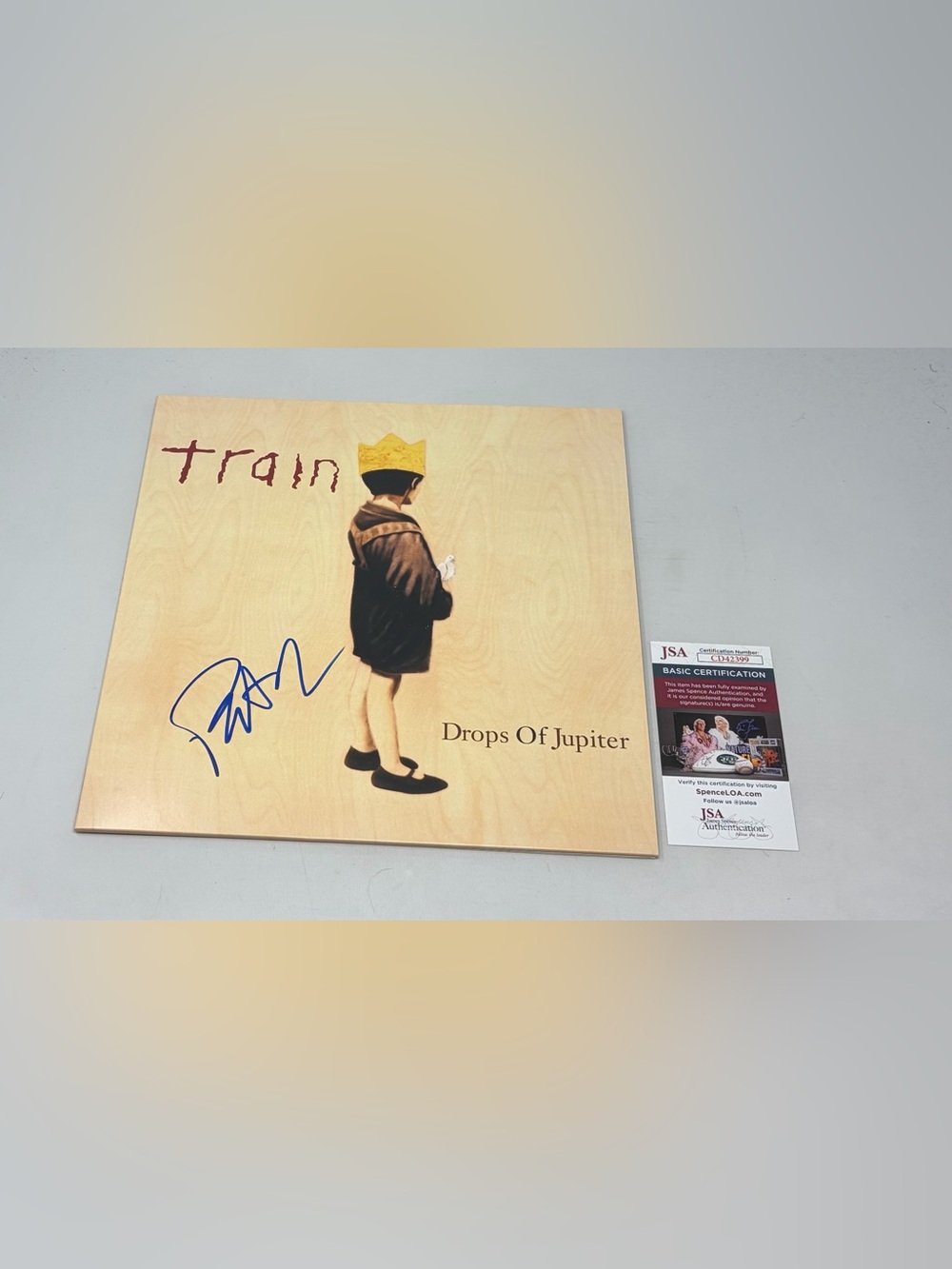 Pat Monahan‎ signed Train Drops of Jupiter Album JSA CoA